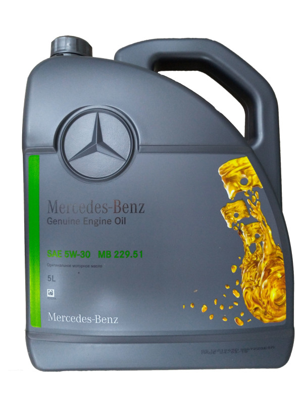 Моторное масло MERCEDES-BENZ МB 229.51 (A000989760213BLER) Европа, 5W-30, 5л