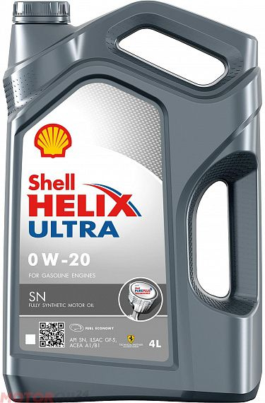 Моторное масло Shell Helix Ultra 0W-20, 550046977, 4л